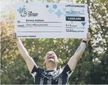  ??  ?? Kenny Ashton, from Sunderland, won £1million on a Scratchcar­d last year. Picture by Gareth Jones via National Lottery.