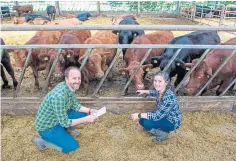  ?? ?? John Farquhar of SAC Consulting and Dr Carol-Anne Duthie from SRUC who is leading the project.