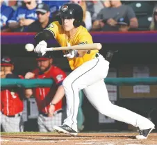  ?? JACK HANRAHAN/ ERIE TIMES- NEWS FILES ?? Jacob Robson, here with the Erie Seawolves in 2018, will be playing again after a lost 2020 season.