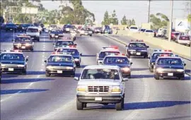  ?? Al Schaben Los Angeles Times ?? IMAGES of the 1994 freeway pursuit are now an indelible part of L.A. history.