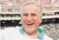  ?? GEORGE WIDMAN/AP ?? Dolphins head coach Don Shula is carried on his team's shoulders in 1993 after his 325th career victory.