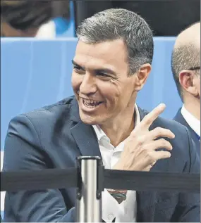  ?? Foto: EFE ?? Pedro Sánchez, presidente del Gobierno e hincha del Atlético, lamentó lo ocurrido