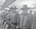  ?? ?? The newest class of New York state forest rangers at the graduation ceremony in Lake Placid in 2022.