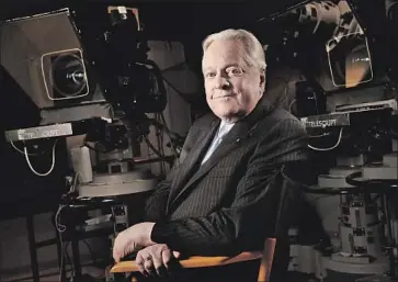  ?? Carolyn Cole Los Angeles Times ?? ROBERT Osborne, who died in 2017, was the genial and knowledgea­ble primary host on TCM for over 20 years.