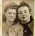  ??  ?? Ein altes Foto zeigt Rose Marie Duvals Mutter Monique Mené (rechts) mit einer Freundin Maren.