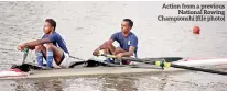  ??  ?? Action from a previous National Rowing Championsh­i (file photo)