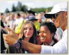  ??  ?? SPA DAY Lewis meets fans in Belgium