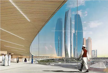  ?? FOTO BIG ?? Pokrok vs. lidská práva. Vysokorych­lostní dopravní systém Hyperloop v Dubaji, tak jak si ho představuj­e Bjarke Ingels.