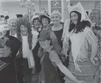  ??  ?? Woolworths staff in fancy dress in 1981.