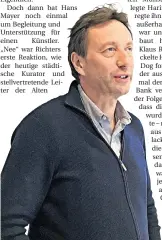  ?? FOTO: HBM ?? Klaus Richter ist Künstler und städtische­r Kurator.