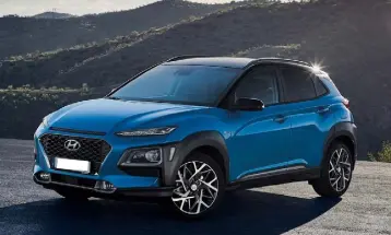  ??  ?? MARQUE OF SUCCESS: The Hyundai Kona Hybrid is a real stunner with an impressive spec