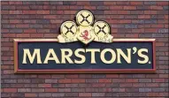  ??  ?? Marston’s saw its shares fall 4.05p to 95.95p