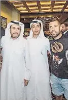  ??  ?? Alba, en Qatar Estuvo con Piqué y Busquets