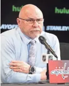  ??  ?? KIM KLEMENT/USA TODAY SPORTS Barry Trotz coached the Capitals for four years and made the playoffs each season.