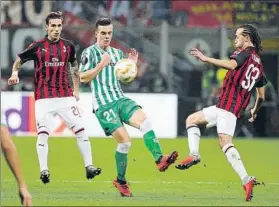  ?? FOTO: AP ?? Giovanni Lo Celso cuajó un gran partido en San Siro y además marcó el segundo gol