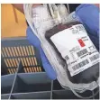  ?? FOTO: DPA ?? Laut DRK ist die Zahl der Blutspende­r derzeit stark rückläufig.