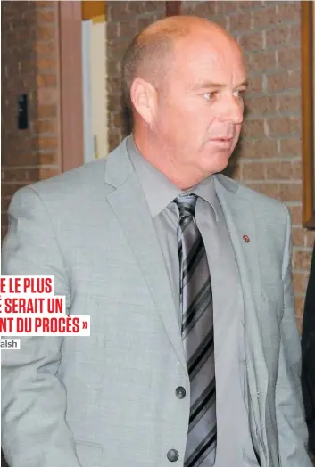  ?? PHOTO CAROLINE LEPAGE ?? Le conducteur du train qui a explosé à Lac-Mégantic, Tom Harding. L’avocat de ce dernier, Thomas Walsh, a demandé l’avortement du procès de trois mois.