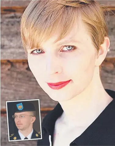  ?? STILL SERVING: Chelsea Manning and ( inset) Bradley Manning. ??