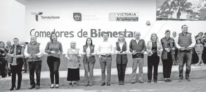  ?? CORTESÍA GOBIERNO DE TAMAULIPAS ?? Se inauguraro­n instalacio­nes y se entregó material de cocina como parte de esta jornada