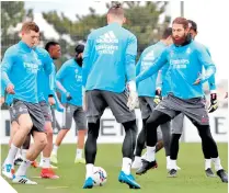  ?? / FOTO: @realmadrid ?? Real Madrid concluyó su preparació­n para el duelo de hoy contra Celta de Vigo.