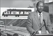  ?? Los Angeles Times ?? L.A. MAYOR Tom Bradley was a figure for change in the city and nation yet maintained a low profile.