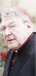  ??  ?? Cardinal George Pell