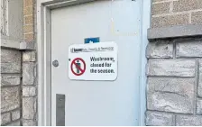  ?? SHAWN MICALLEF TORONTO STAR FILE PHOTO ?? Mayor Olivia Chow said Friday that 80 per cent of the city’s 124 seasonal washrooms are now open for business, with the remainder opening by next Friday.