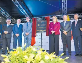  ?? CORTESÍA ?? Patricia Cárdenas, durante la inauguraci­ón de la Casa de Colombia en México.