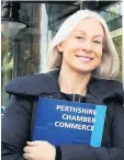  ?? ?? Critical Perthshire Chamber of Commerce chief executive Vicki Unite