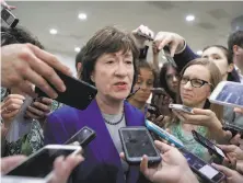  ?? J. Scott Applewhite / Associated Press ?? Sen. Susan Collins, R-Maine, is among a group of senators concerned that the health bill would cut Medicaid too much.