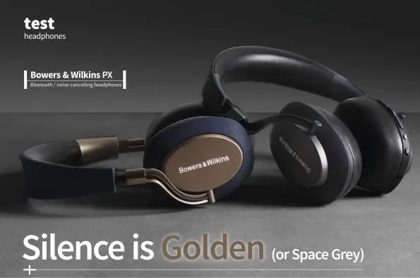  ??  ?? Bowers & Wilkins PX Bluetooth / noise-cancelling headphones