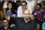  ?? MATT ROURKE - THE AP ?? In this Sept. 21photo, Braddock, Pa., Mayor John Fetterman speaks at a campaign rally for Pennsylvan­ia candidates in Philadelph­ia.