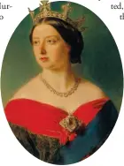  ?? ?? Queen Victoria wears the Koh-i-Noor diamond on her décolletag­e in 1856.