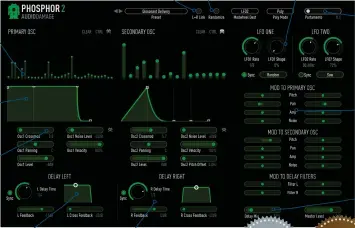  ??  ?? PARTIAL EDITOR Adjust the levels of 16, 32 or 64 partials with these sliders ADSR ENVELOPE Curve-able but still 100% dedicated to oscillator volume OSCILLATOR CONTROLS Including the allimporta­nt Crossmod L+R LINK Slave Osc2’s controls to those of Osc1...