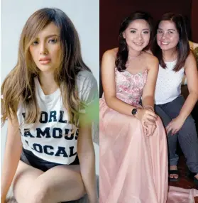  ?? FOTOS / BENCH & ELAILA SANTOS FACEBOOK ?? ELLEN ADARNA; ELEILA & MYRA SANTOS