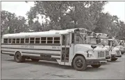  ?? Spencer Lahr / Rome News-Tribune ?? Once again roads will be filled with big yellow buses as Floyd County Schools begins its school year this morning, increasing the awareness needed for not just other drivers but for students at the bus stops as well.