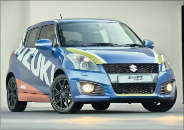  ??  ?? For its price, the Suzuki Swift Sport ships with a full range of modcons: keyless entry and exit and cruise control, along with the standard on-board safety kit, among others.