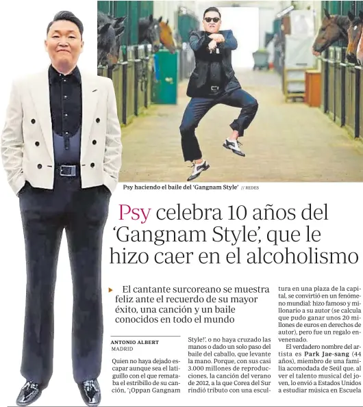  ?? // REDES ?? Psy haciendo el baile del ‘Gangnam Style’