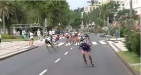  ?? ?? Madeira Roller Marathon encerrou eventos de patinagem de velocidade.