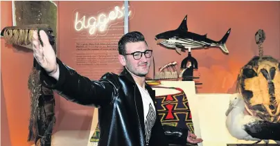  ?? PHOTO: CHRISTINE O’CONNOR ?? Quirky treasures . . . Otago Museum exhibition­s and creative services head Craig Scott reflects on a new exhibition celebratin­g the museum’s 150th anniversar­y.