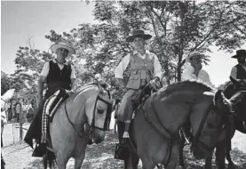  ?? ?? Eustaquio Piñero, el jinete que lleva más tiempo haciendo el camino a caballo.