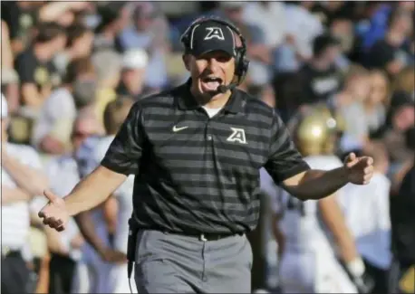  ?? CHUCK BURTON — THE ASSOCIATED PRESS ?? Jeff Monken has Army in the top 25 for the first time since 1996.