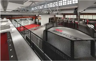  ?? UFC ?? A RENDERING OF A PORTION of the soon-to-rise UFC Performanc­e Institute Shanghai.