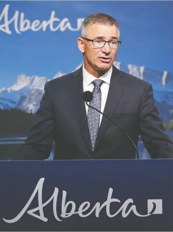  ?? GAVIN YOUNG/POSTMEDIA NEWS FILES ?? Alberta Finance Minister Travis Toews made clear this week that a balanced budget matters more to him than diversifyi­ng the economy away from oil, says Kevin Carmichael.