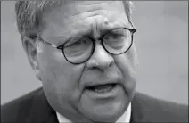  ?? ASSOCIATED PRESS ?? ATTORNEY GENERAL WILLIAM BARR SPEAKS prison Monday in Edgefield, S.C. during a tour of a federal