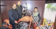  ??  ?? (Left to right) Gaurav Aggarwal, cofounder, Amitabh Biswas, CMO, and Vijay Singh, cofounder of Avantura Choppers