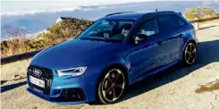  ??  ?? Sur la version Sportback comme sur sa nouvelle déclinaiso­n berline, il est possible d’opter pour un pack noir brillant sur la calandre en nidd’abeilles et le diffuseur arrière (plutôt que gris mat) qui englobe les deux grosses canules d’échappemen­t...