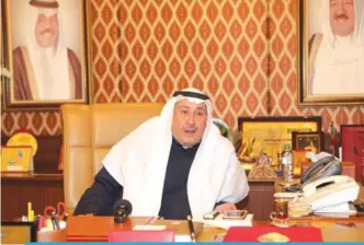 ??  ?? KUWAIT: Farwaniya Governor Sheikh Faisal Al-Humoud Al-Malik Al-Sabah speaks to Kuwait Times. — Photo by Joseph Shagra