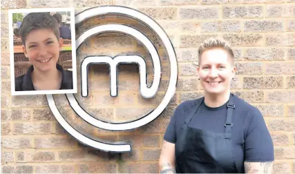  ?? ?? Pride Masterchef contestant Lisa is hoping to use her exposure on the series in order to raise funds in memory of Frank Ashton, inset