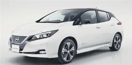  ??  ?? The new version of Nissan’s Leaf was unveiled this week in Japan.